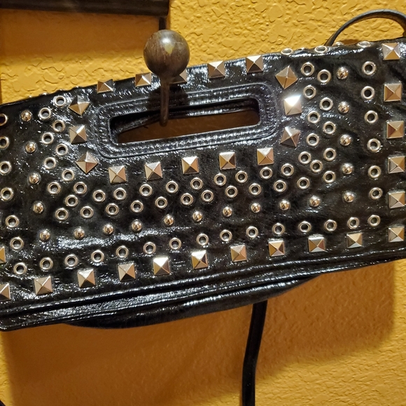 Vintage 80's Envelope Bag studs/Grommet - Picture 5 of 6